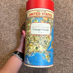 Cavallini 1000 Piece Puzzle, Map of USA